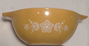 PYREX por Corning Cenicienta CUENCO MEZCLADOR #442 ORO MARIPOSA 1,5 cuartos de galón - Imagen 1 de 5