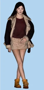 1/18 1/24 1/43 1/64 1/87 Miniatures Skirt Beauty Scene Prop Figure For Cars - Picture 1 of 3