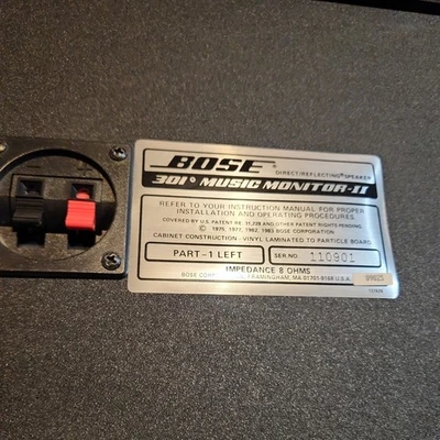 BOSE 301 Series II (RARE) Direct Reflecting Bookshelf Speakers MUSIC MONITOR - Image 1 of 4