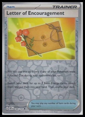 Pokemon TCG Letter of Encouragement 189/197 - Image 1 of 2