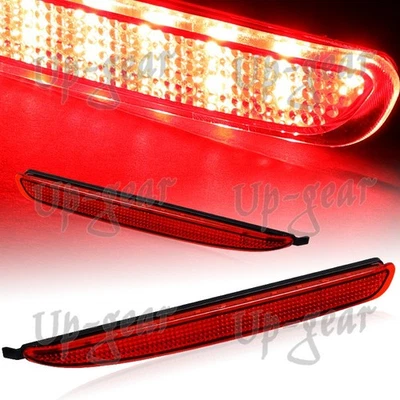 Para Mazda 6 2003-2008 Lente Roja LED Parachoques Trasero Reflector Luz de Freno Lámparas Foto 1 de 4