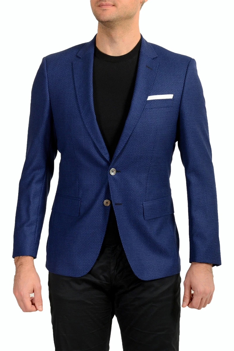 HUGO BOSS / ジャケット/46/ポリエステル/BLU HUGO BOSS Blue Suits & Blazers for Men for sale | eBay