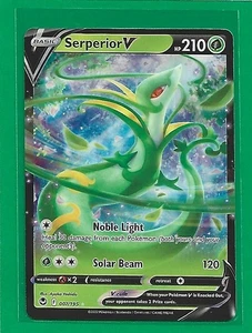 Pokémon TCG SWSH Silver Tempest Serperior V #7/195 Ultra Rare - Picture 1 of 2