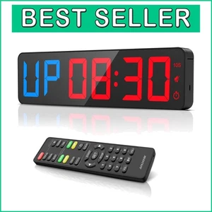 Digital Countdown & Stopwatch Gym Timer with Remote Control - Fitness Essential - Picture 1 of 9