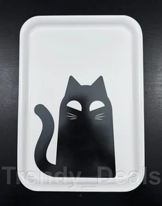 Ikea KUSTFYR Decorative Tray, white/cat black 706.143.12, 8x11" - NEW - Picture 1 of 3
