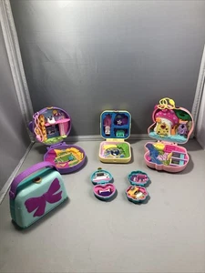 Lot of 6 - Polly Pocket Lot Compact Houses Read Description - Picture 1 of 12