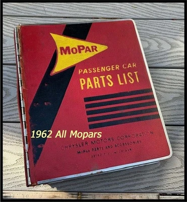 Vintage 1962 Mopar Parts List Manual Plymouth Dodge Chrysler Imperial Chryco - Image 1 of 4