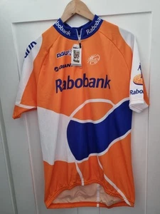 Agu Rabobank Cycling 1/4 Zip Jersey Shirt Giant UCI World Tour Size 7, Uk XL - Picture 1 of 9