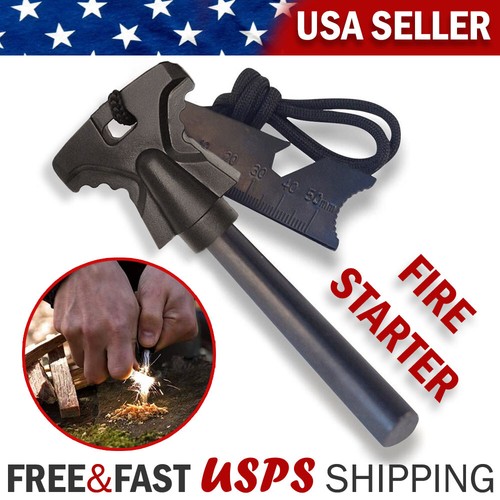 Fire Starter Survival Kit Flint Striker Waterproof Firesteel Camping