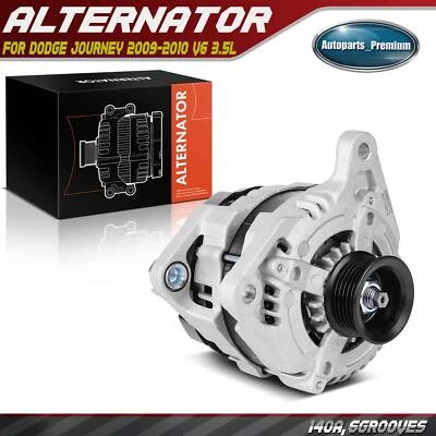 Nuevo alternador para Dodge Journey 2009-2010 V6 3,5 L 140A 12 V CW polea de 6 ranuras Foto 1 de 4
