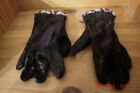 Damen-Handschuhe - braun - Wildleder - Größe 8,5 - Gantoni