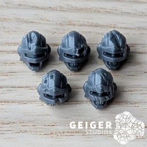 Warhammer 40K Battlefield Trophies Bits | Imperial Agents Arbites Helmet Skulls - Picture 1 of 1