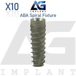 10 accesorios espirales ABA hexágono de titanio conexión 2,42 mm superficie dental SLA - Imagen 1 de 6