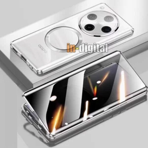 360 Magnetic Case for Oppo Find X8 Pro Tempered Glass Privacy Phone Full Cover - Picture 1 of 9