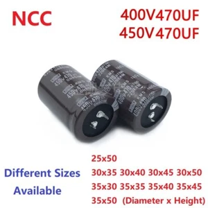 Condensador de PSU a presión NCC 470uF 400V 470uF 450V470uf 450V470UF - Imagen 1 de 3
