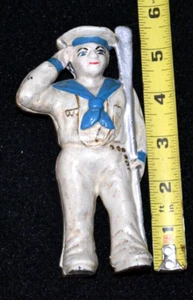 ANTIQUE ORIGINAL HUBLEY ANTIQUE CAST IRON SAILOR BANK CIR 1910 - Picture 1 of 9