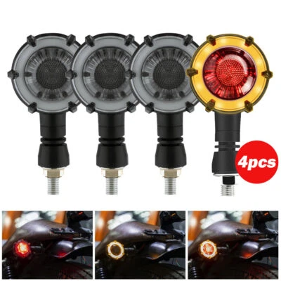 4x Motorcycle Turn Signals  Light For Kawasaki Vulcan VN 800 1500 1600 2000 Foto 1 de 4