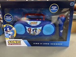 Sonic The Hedgehog Sing a Long Karaoke Ghettoblaster Radio Mikrofon Spielzeug - Bild 1 von 2