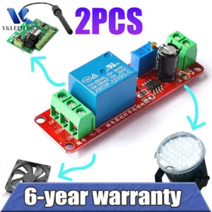 2PCS Timer Switch Module Time Delay Relay Shield NE555 10A 230V-AC 30V-DC UK - Picture 1 of 7