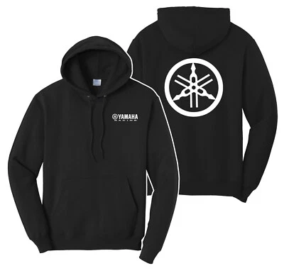 YAMAHA Racing Hoodie Left Chest and Back Logo Hoodie (Size S-2XL) Free Shipping - Image 1 of 3