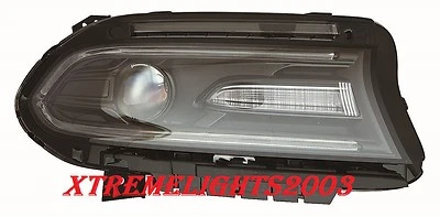 DODGE CHARGER 2015-2016 RIGHT PASSENGER PROJECTOR HEADLIGHT HEAD LIGHT LAMP - Image 1 of 2