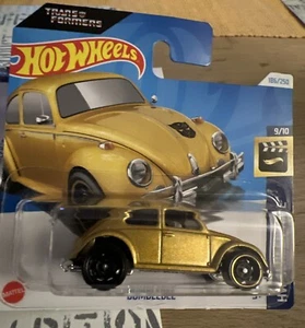 Hot Wheels ERROR FEHLER Black Wheel!! Bumblebee Transformer Käfer Gold 2024 - Bild 1 von 9