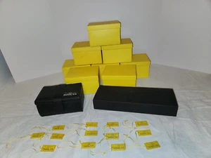 Large Lot of 10 Invicta Empty Watch Boxes, Plus 13 Invicta Swing Tags - Picture 1 of 24