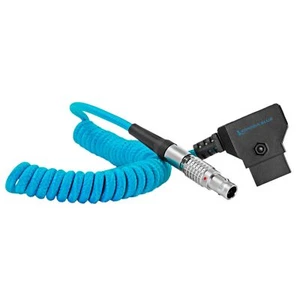 Kondor Blue Coiled D-Tap to LEMO 2 Pin 0B Male Power Cable for Zcam /Teradek - Picture 1 of 4