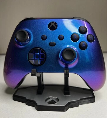Two-Tone Chameleon Blue - RGB LED - Custom Wireless Controller for Xbox Or PC - Image 1 of 4