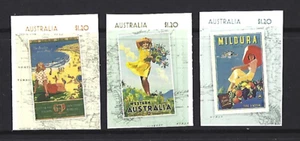 AUSTRALIA 2023 GOLDEN AGE OF TRAVEL POSTERS SELF ADHESIVE UNMOUNTED MINT, MNH - Picture 1 of 1