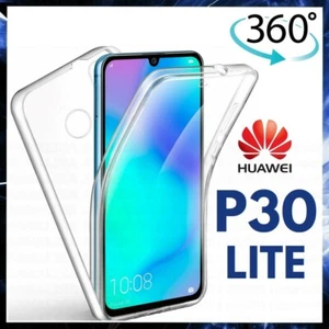 COVER 360 Per HUAWEI P30 LITE Custodia Fronte Retro TRASPARENTE IN SILICONE TPU - Zdjęcie 1 z 6