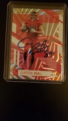 Cameron Brate Tampa Bay Buccaneers Hand Signed Autographed Panini Card - Image 1 of 2