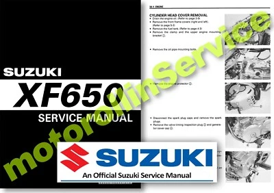 Suzuki XF650 FREEWIND Service Manual 2000 2001 2002 Workshop Manual - Scrambler - Image 1 of 2