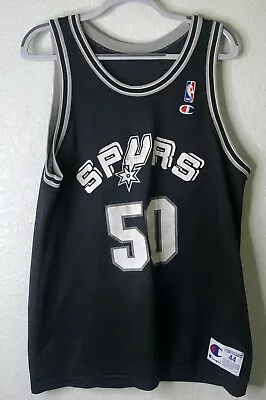 Vintage San Antonio Spurs David Robinson 90’s Champion Authentic Jersey Size 44 - Image 1 of 4