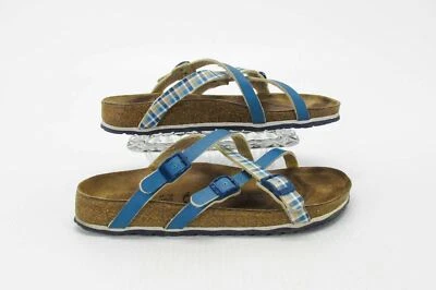 Birkenstock Women Sandal Birkis Cross Strap Size 10N Slide Shoe Pre Owned xq - Image 1 of 4