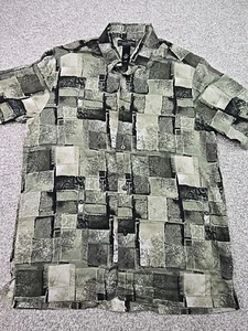 Crazy Horse Shirt Mens Medium Multicolor Short Sleeve Rayon Beach Cruise Casual - Picture 1 of 16