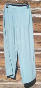 J.Jill Hose Damen Größe 4P Leinen Robin Egg blau weites Bein Lagenlook 41-5074 - Bild 1 von 14