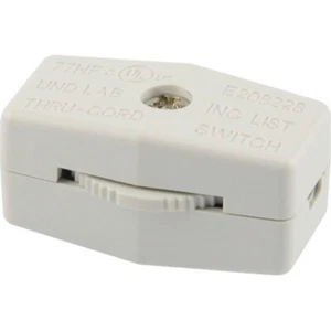 SERVALITE 2828LCWU, 884427 Lampenkabelschalter, Kunststoff, weiß - Bild 1 von 3