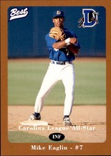 1996 Durham Bulls Brown Best #29 Mike Eaglin AS Richmond California CA Card