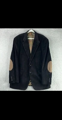 Ralph Lauren Corduroy Blazer Elbow Patch Sport Coat Men 44R Tag  Fit Jacket - Image 1 of 4