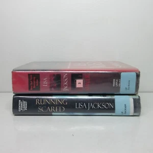 Lot of 2 Lisa Jackson Romance Suspense Large Print Hardcover Books - Picture 1 of 12