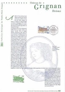 Document Philatélique 1er Jour : 22 2001 - Château de Grignan Drôme - Picture 1 of 1