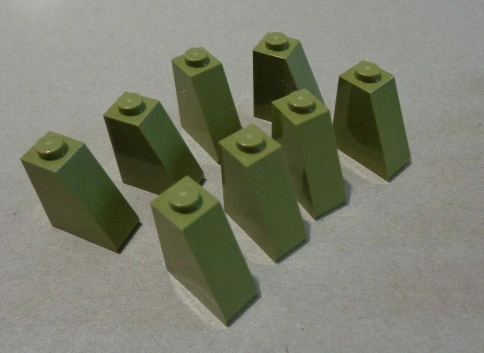 LEGO 60481 - 6312356 Slope 2x1x2 Olive Green x8 Pieces & Parts** - Image 1 of 1