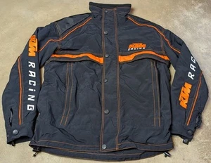 Chaqueta de Moto KTM Racing Negra 3 en 1 Forro Cremallera Completa Para Hombre Talla M Pesada Duradera - Imagen 1 de 7