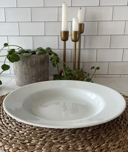 IKEA 365 Susan Pryke 10” Pasta Soup Salad Bowls Solid White Turkey - Picture 1 of 6