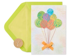 PAPYRUS Happy Birthday card- Turnowsky bright & happy wishes - Picture 1 of 2