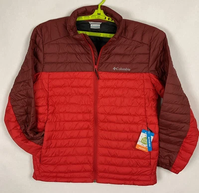 Columbia Silver Falls II Insulated Jacket Coat Red Mens Sz L Active Fit 48” New - Image 1 of 4
