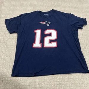 Tom Brady T Shirt New England Patriots NFL Team Apparel Men’s 2XL Blue - Picture 1 of 7