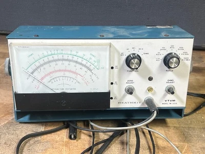 VOLTÍMETRO TUBO DE VACÍO HEATHKIT VTVM IM-5228 de colección enciende medidor CEROS Foto 1 de 4