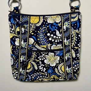 Cartera de hombro/cuerpo cruzado Vera Bradley 2012 ELLIE BLUE ~ NUEVA SIN ETIQUETAS - Imagen 1 de 9